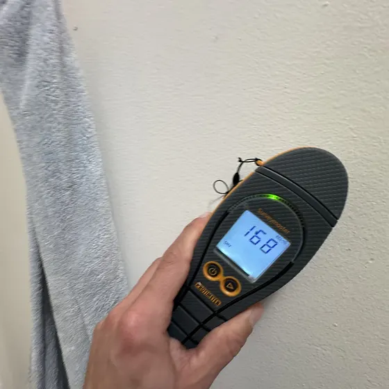 Moisture reading on a wall, Central LA