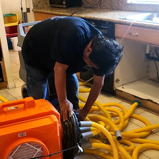 Setting up an air scrubber, Central LA