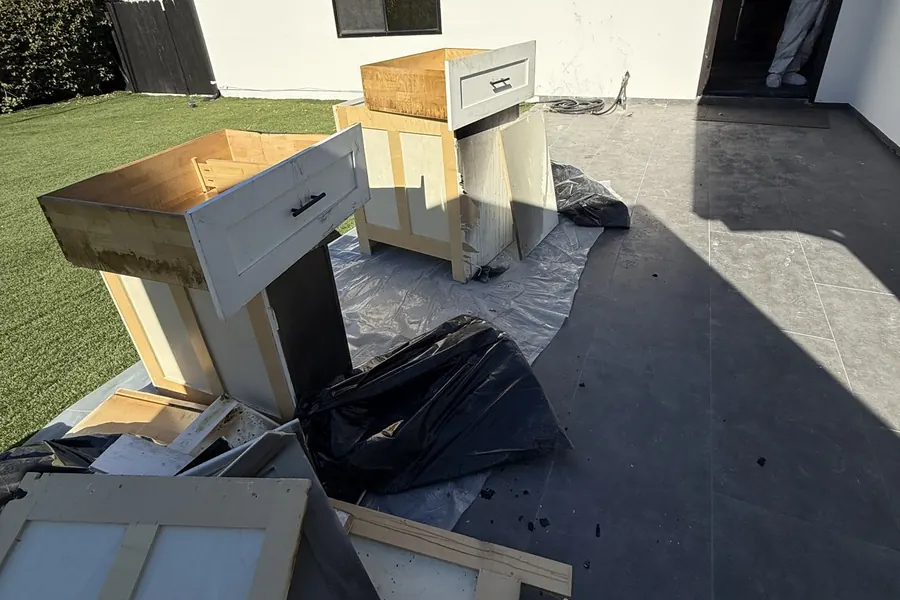 Electronics after a kitchen fire
