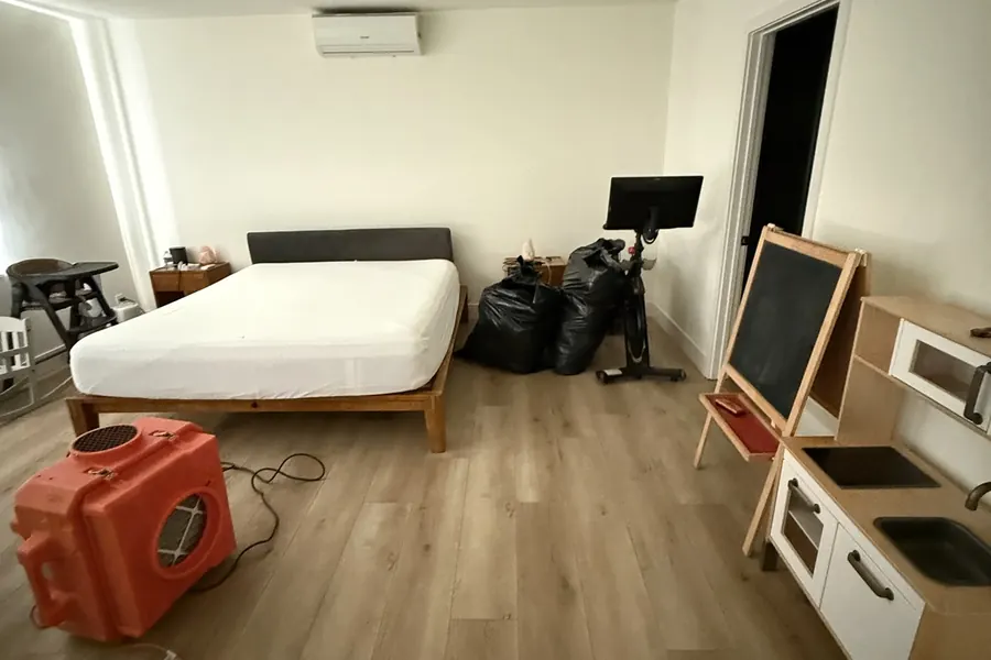Wildfire smoke in a closed-up home