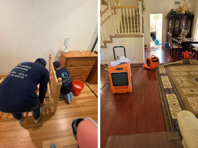 Furniture and Water Damage Restoration - Green Planet Restoration