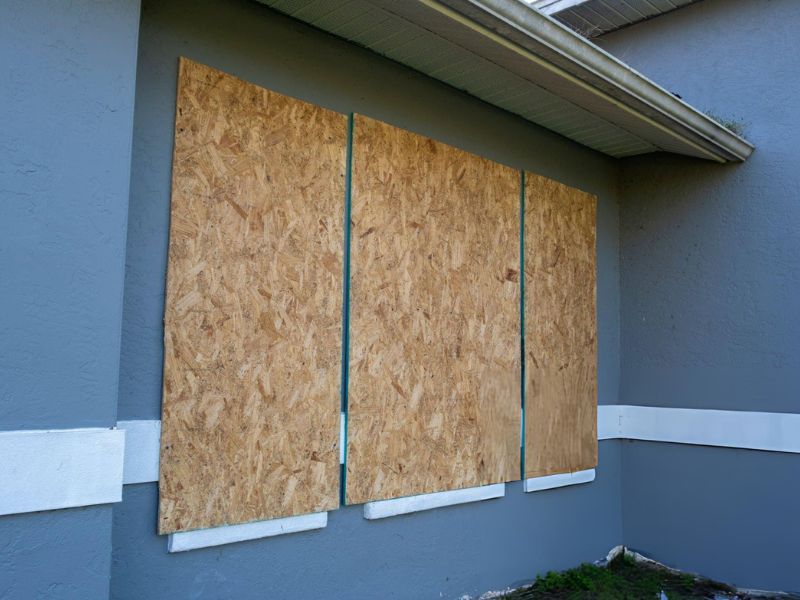 Plywood Hurricane Shutters - Green Planet Restoration