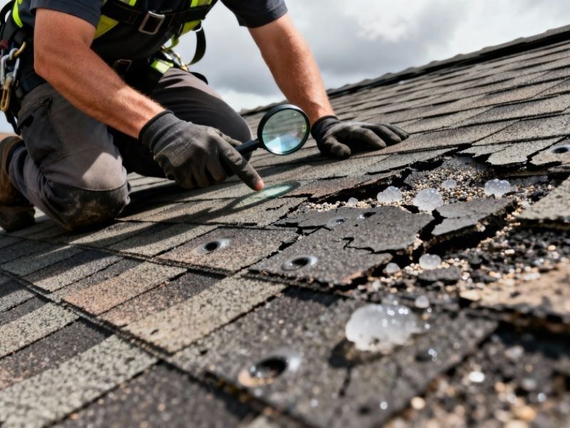 Professional Hail Damage Inspection - Green Planet Restoration