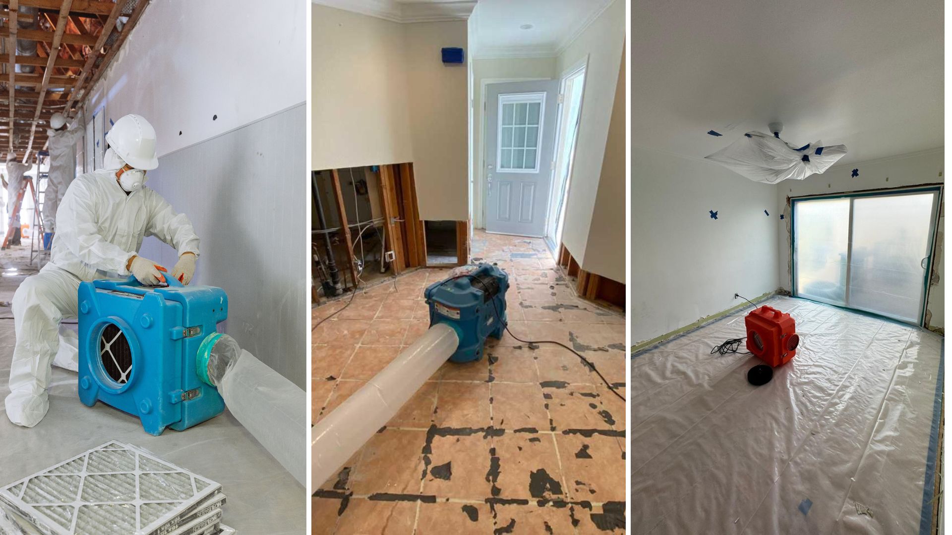 Setting Up Negative Air Machines - Green Planet Restoration Santa Clarita Setting Up Negative Air Machines - Green Planet Restoration Santa Clarita