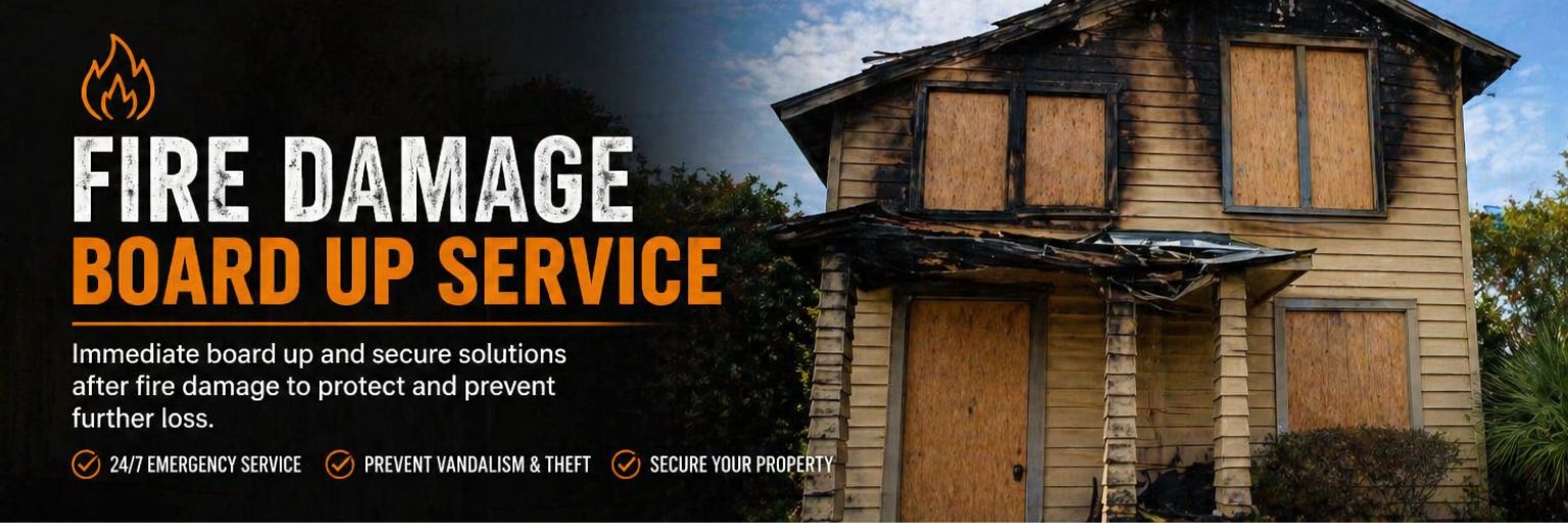 Fire Damage Board Up Service - Green Planet Restoration