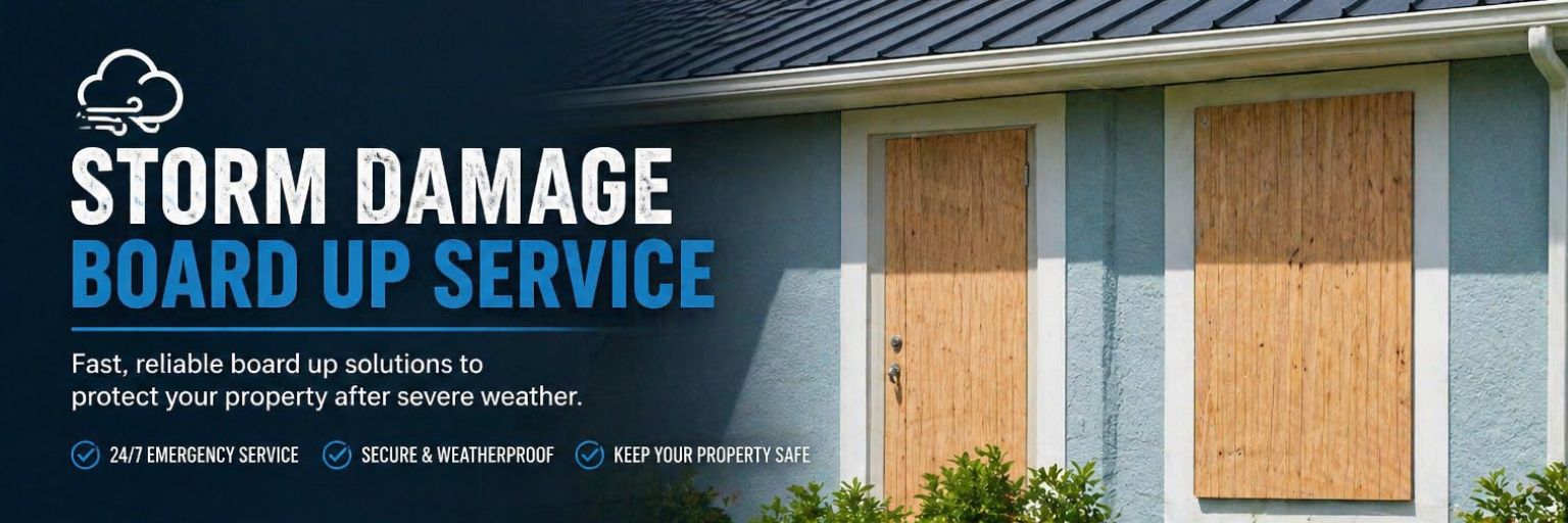 Storm Damage Board Up Service - Green Planet Restoration