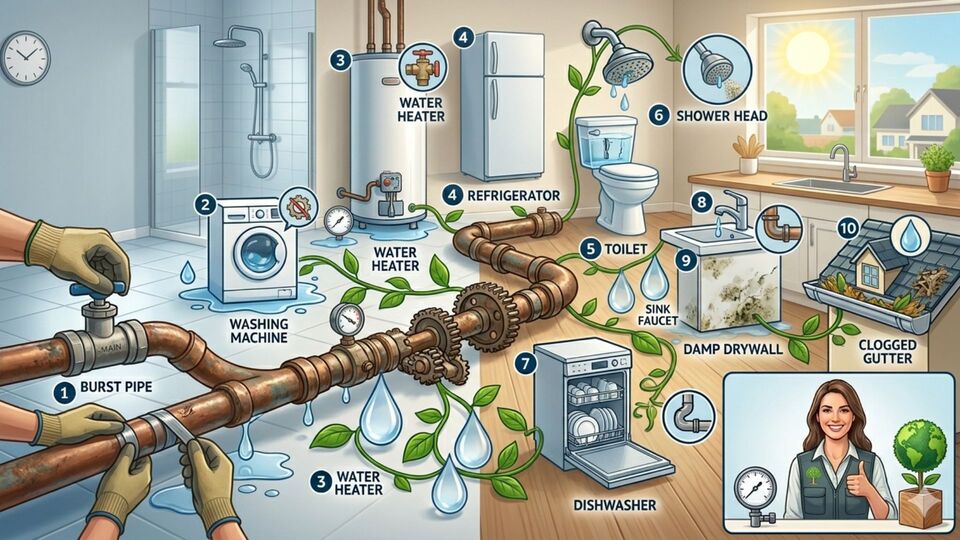 Appliances that Leak Water - Green Planet Restoration