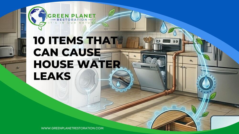 Items that Can Cause House Water Leaks - Green Planet Restoration