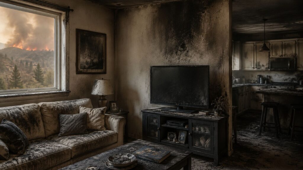 Wildfire Smoke and Soot Residue - Green Planet Restoration