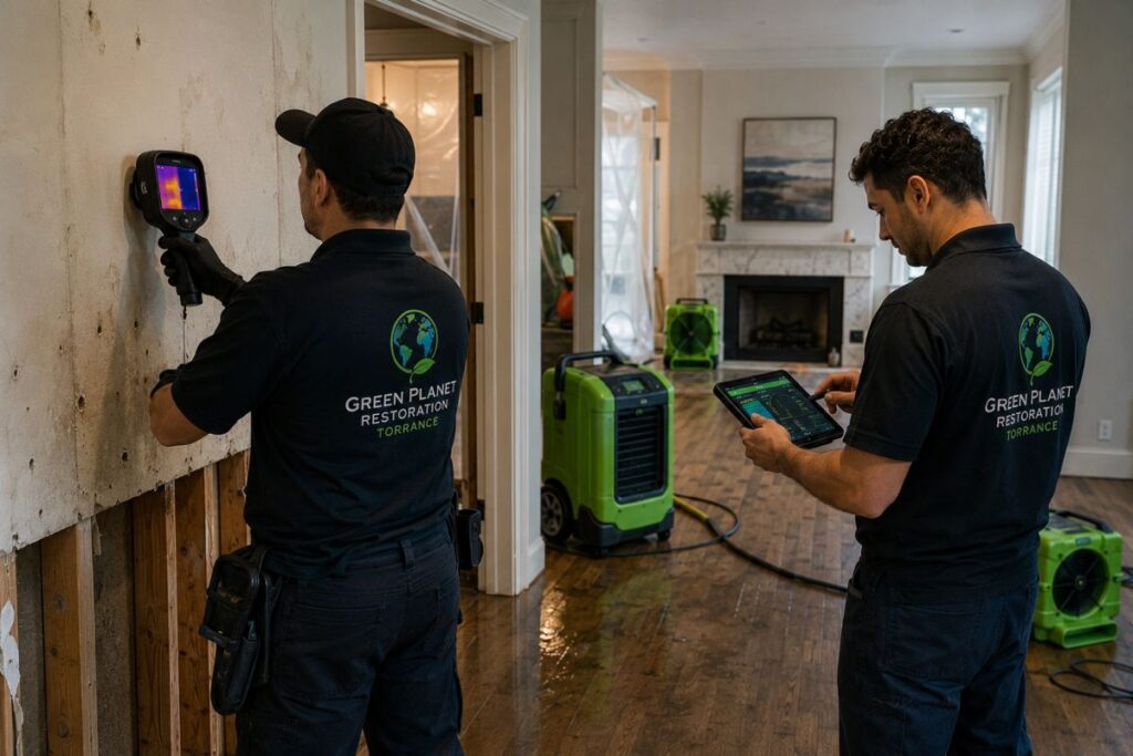 Thermal Imaging and Moisture Detection Inspection – Green Planet Restoration of Torrance