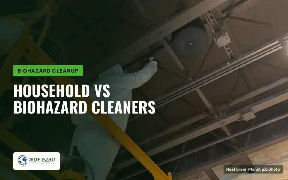 Household vs Biohazard Cleaners: Why Household Cleaners Like Clorox Aren’t Enough for Biohazard Cleanup