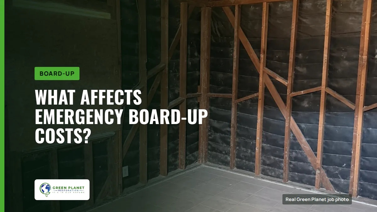 What Affects Emergency Board-Up Costs? | Green Planet Restoration