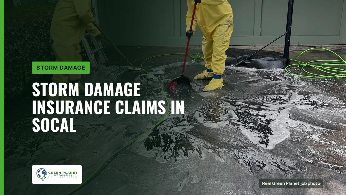 Storm Damage Insurance Claims in SoCal | Green Planet Restoration