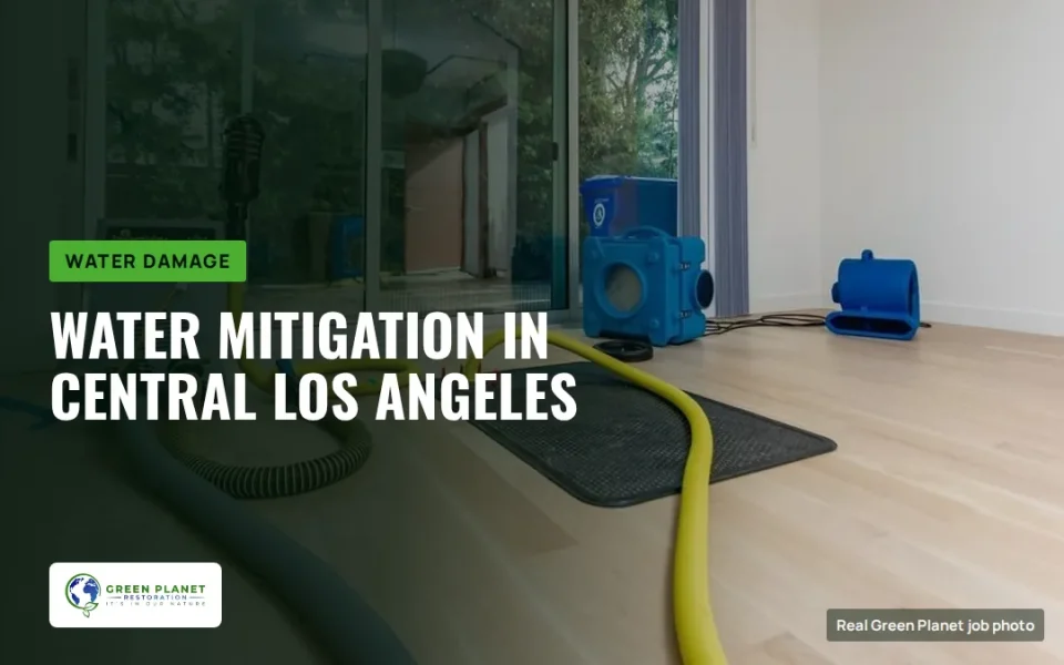 Water Mitigation After Exterior Water Intrusion in Central Los Angeles