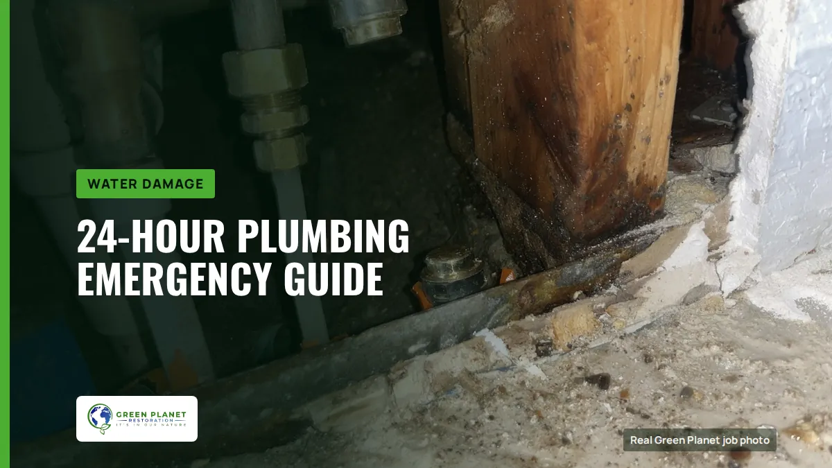 24-Hour Plumbing Emergency Guide | Green Planet Restoration