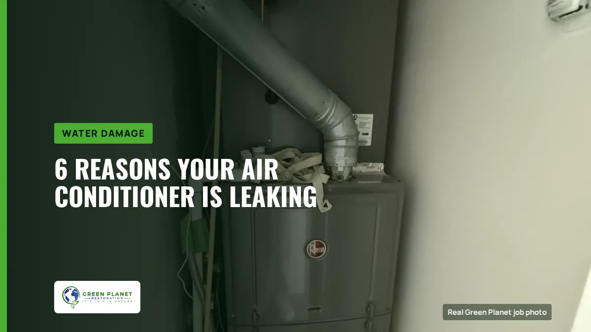 6 Reasons Your Air Conditioner Is Leaking | Green Planet Restoration