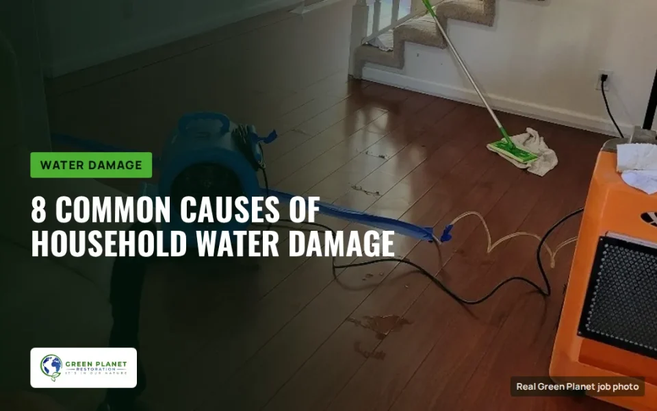 8 Common Causes of Household Water Leaks and Water Damage