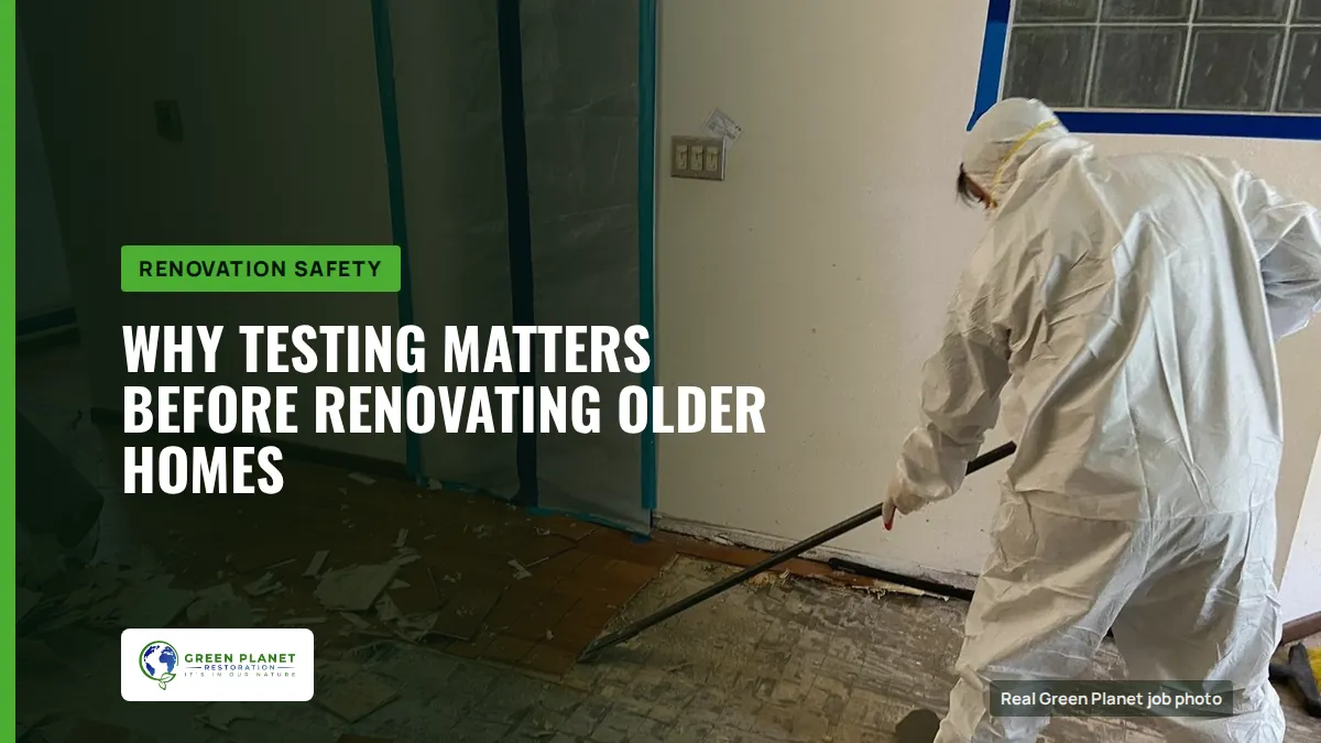 Why Testing Matters Before Renovating Older Homes | Green Planet Restoration