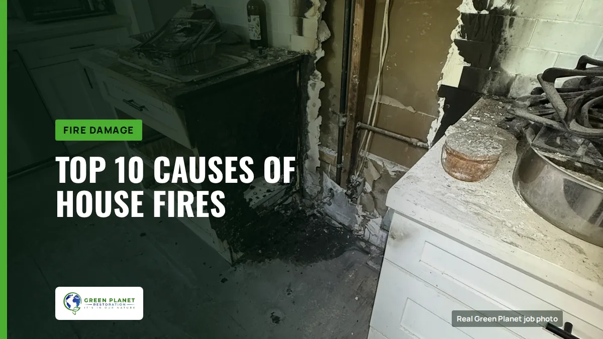 Top 10 Causes of House Fires | Green Planet Restoration