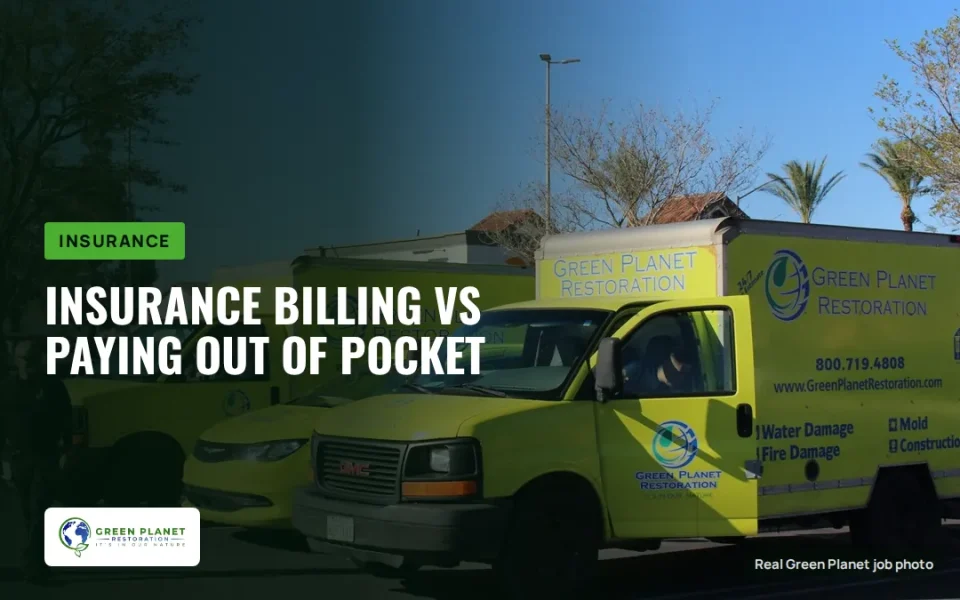 Insurance Billing vs. Out-of-Pocket Payments for Damage Restoration Services