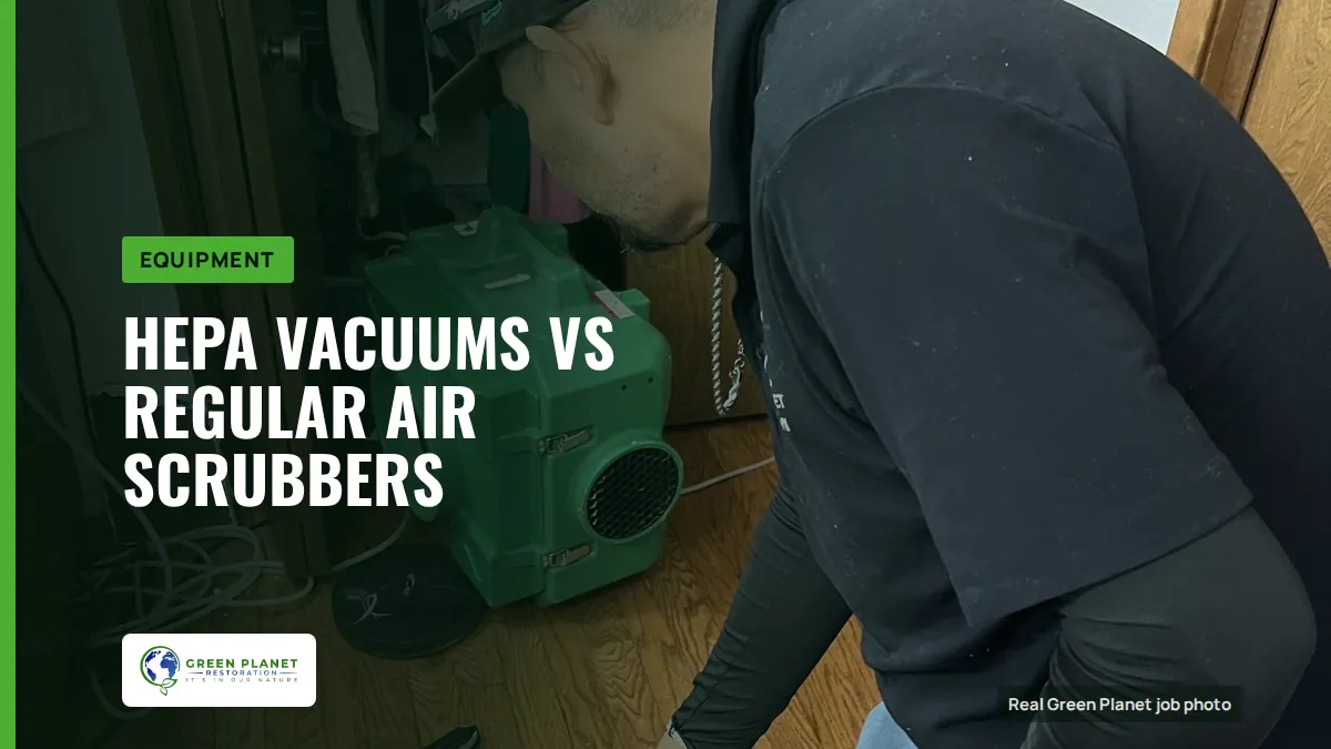 HEPA Vacuums vs Regular Air Scrubbers | Green Planet Restoration