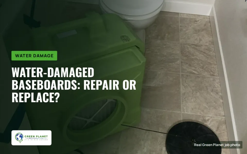 Water Damaged Baseboards: Repair or Replace After a Leak?