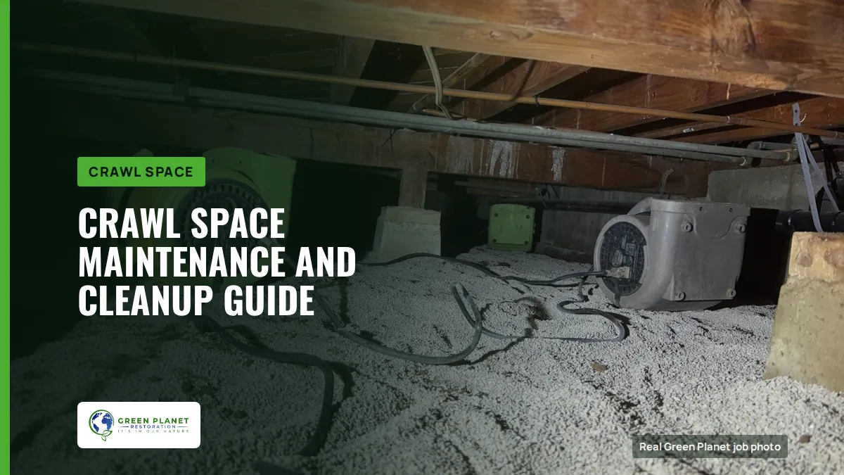 Crawl Space Maintenance and Cleanup Guide | Green Planet Restoration