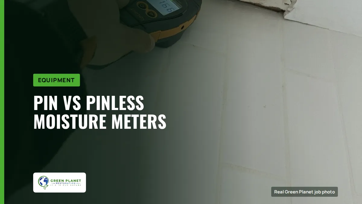 Pin vs Pinless Moisture Meters | Green Planet Restoration