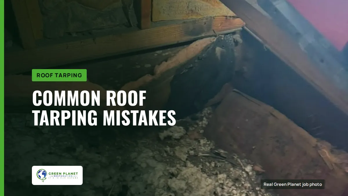 Common Roof Tarping Mistakes | Green Planet Restoration