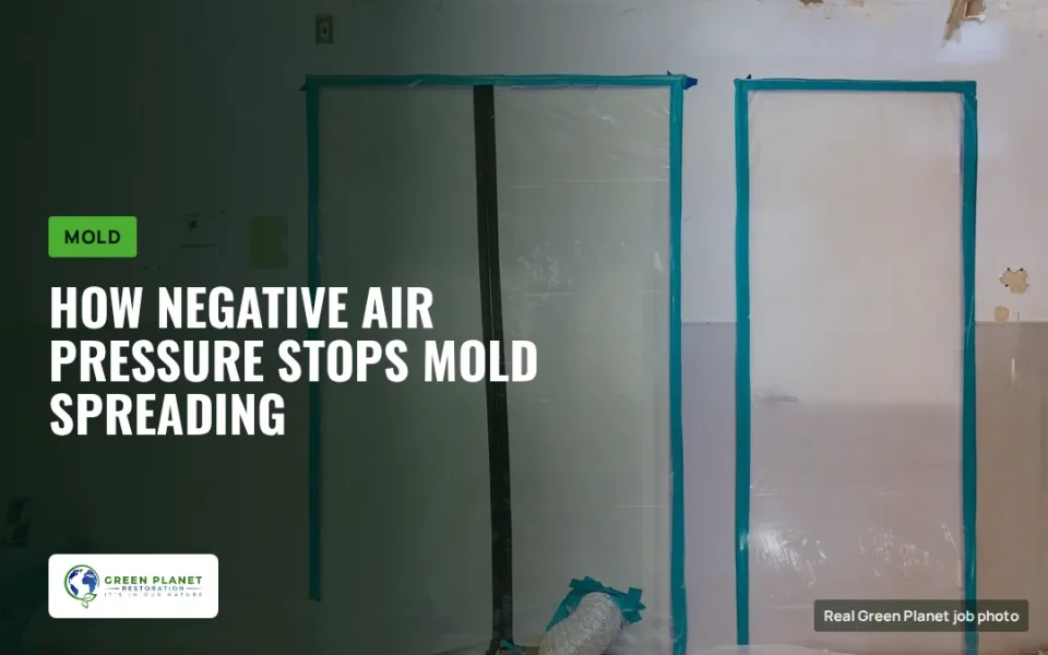 How Negative Air Pressure Prevents Mold from Spreading During Restoration