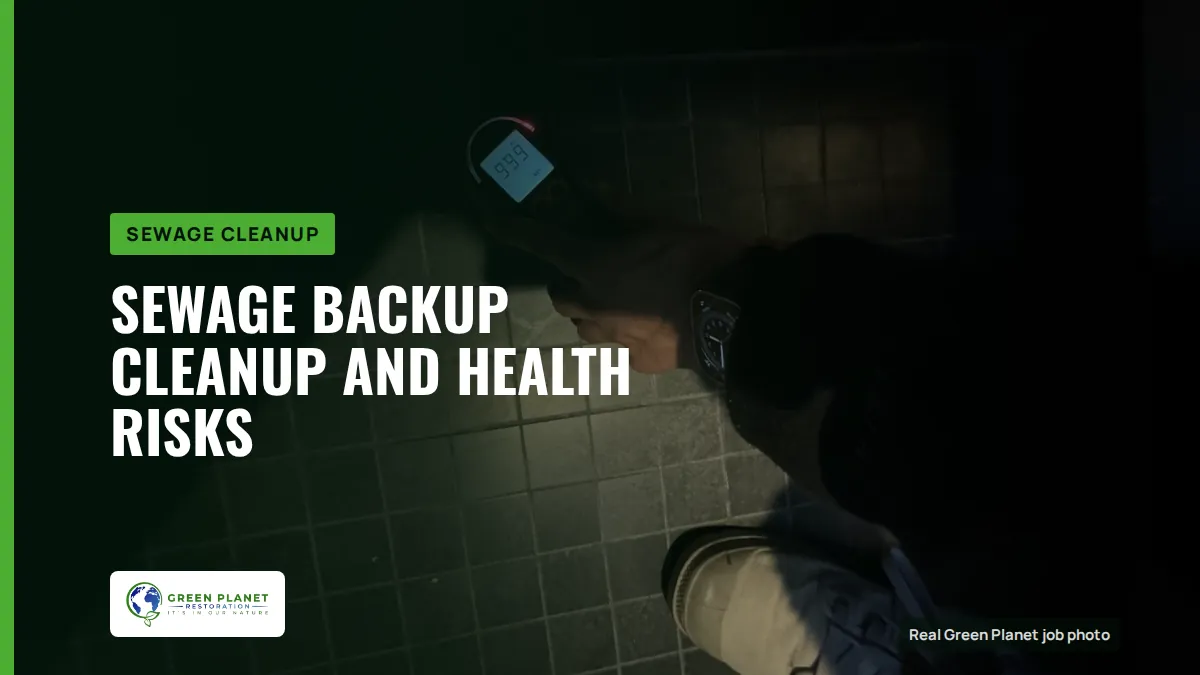 Sewage Backup Cleanup and Health Risks | Green Planet Restoration