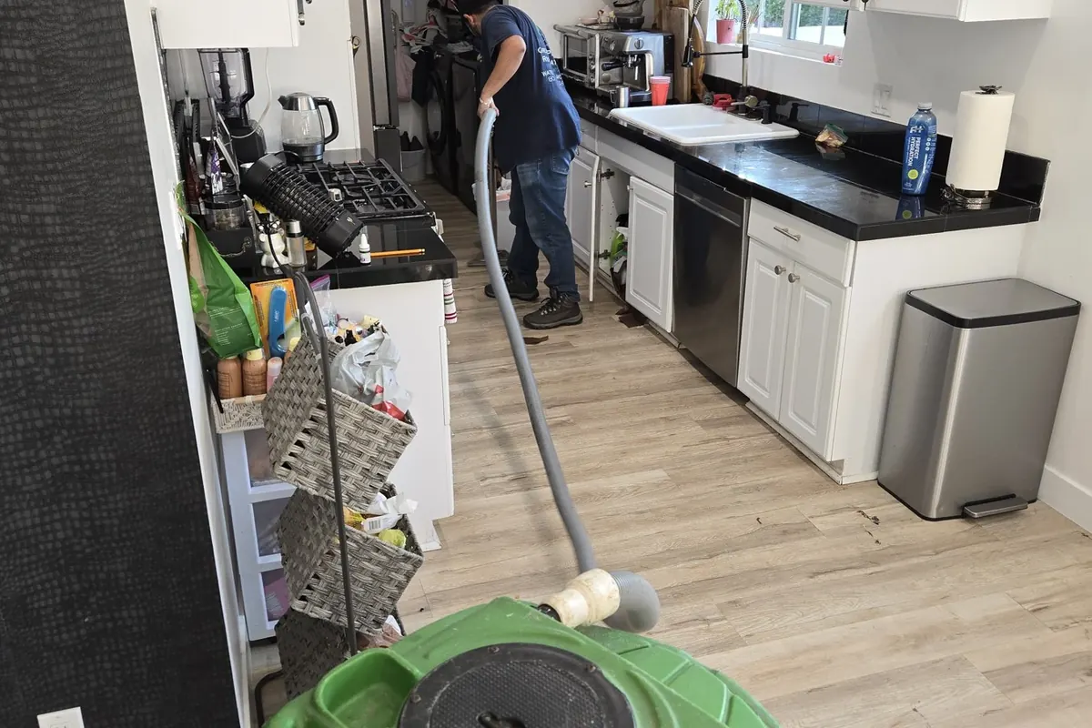 Water extraction in a kitchen