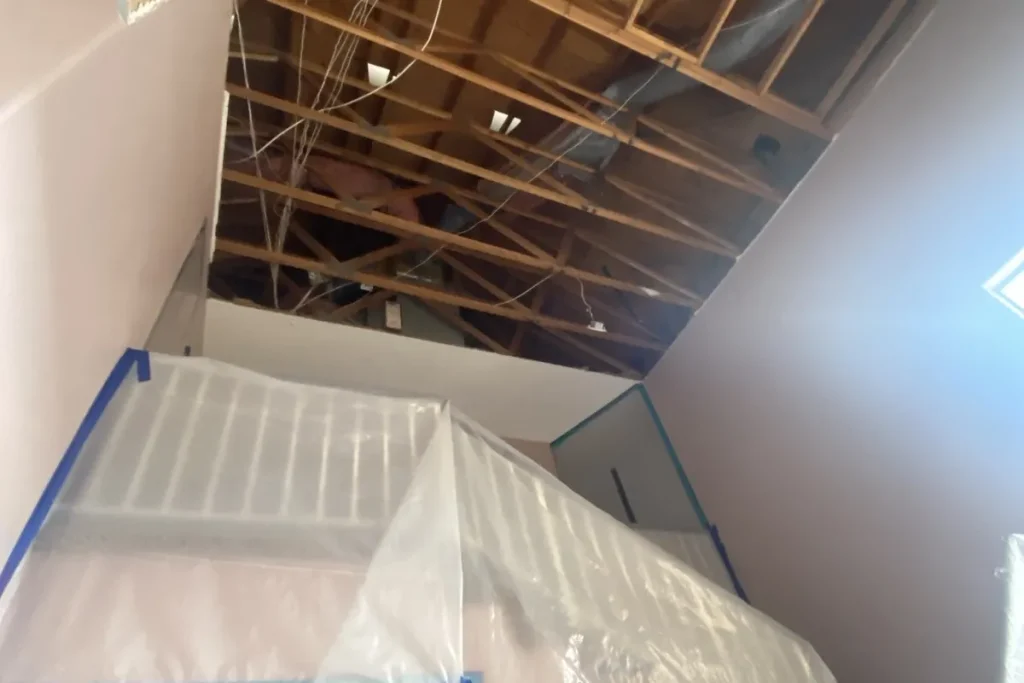 Room cleared and protected during cleanup